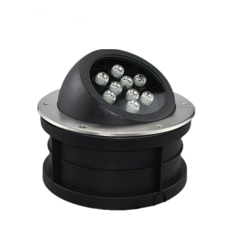 Outdoor embedded angle-adjustable buried lamp lawn tree lighting spot lamp polarized crooked cow's eye buried lamp