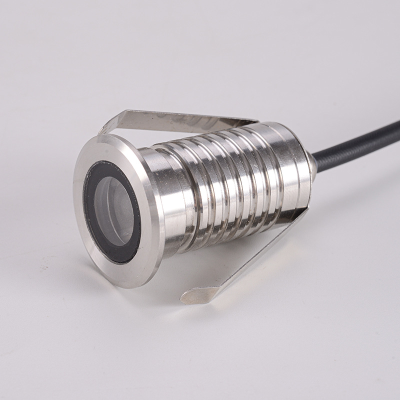 Embedded LED in - ground lights, garden lights, step lights, stainless - steel circular floor lights, spotlights, stair lights