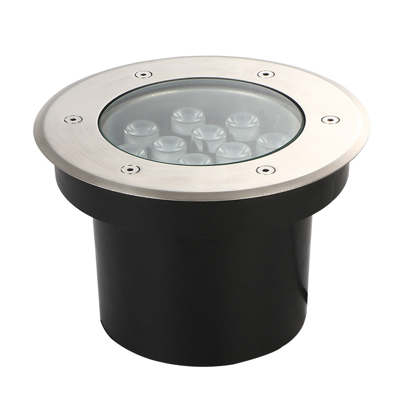 LED underwater lights, embedded pool submersible buried lights, waterproof stainless steel color-changing RGB waterscape fishpond lights for lighting
