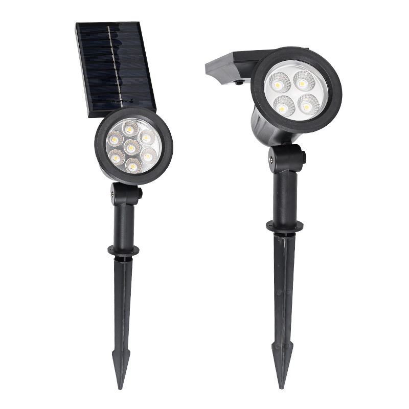 Solar panel - powered lawn lights with ground - inserted design, outdoor COB tree - illuminating lights, which are suitable for parks, gardens, courtyards, and landscape greening projects.