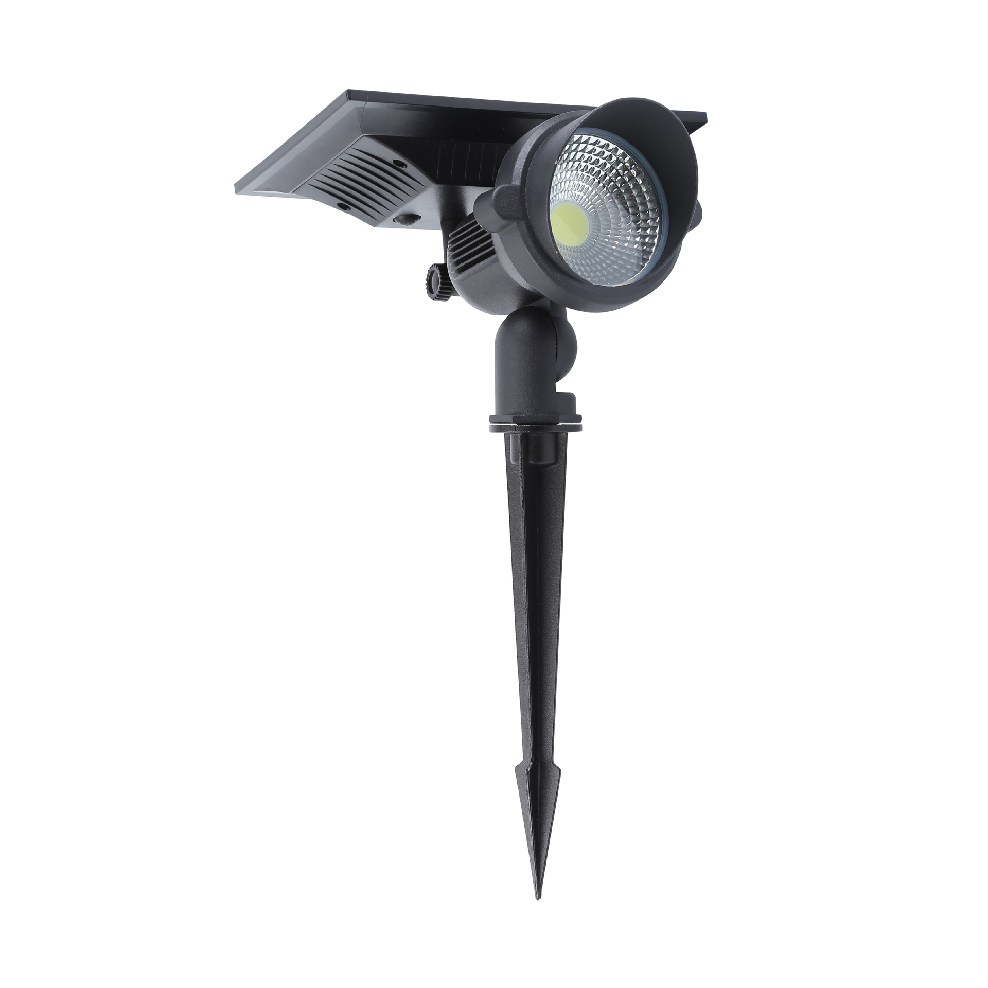 Solar - paneled ground - inserted lawn lights, outdoor COB spotlights for illuminating trees, and lights for parks, gardens, courtyards, and landscapes.