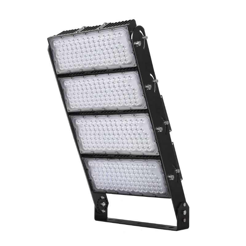 High-power outdoor LED floodlights, waterproof spotlight with adjustable modules for stadium lighting。